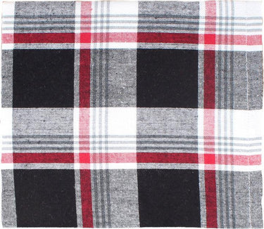 Winter Plaid Black, Red, Cream napkin set of 6 NK044019 - The Fox Decor
